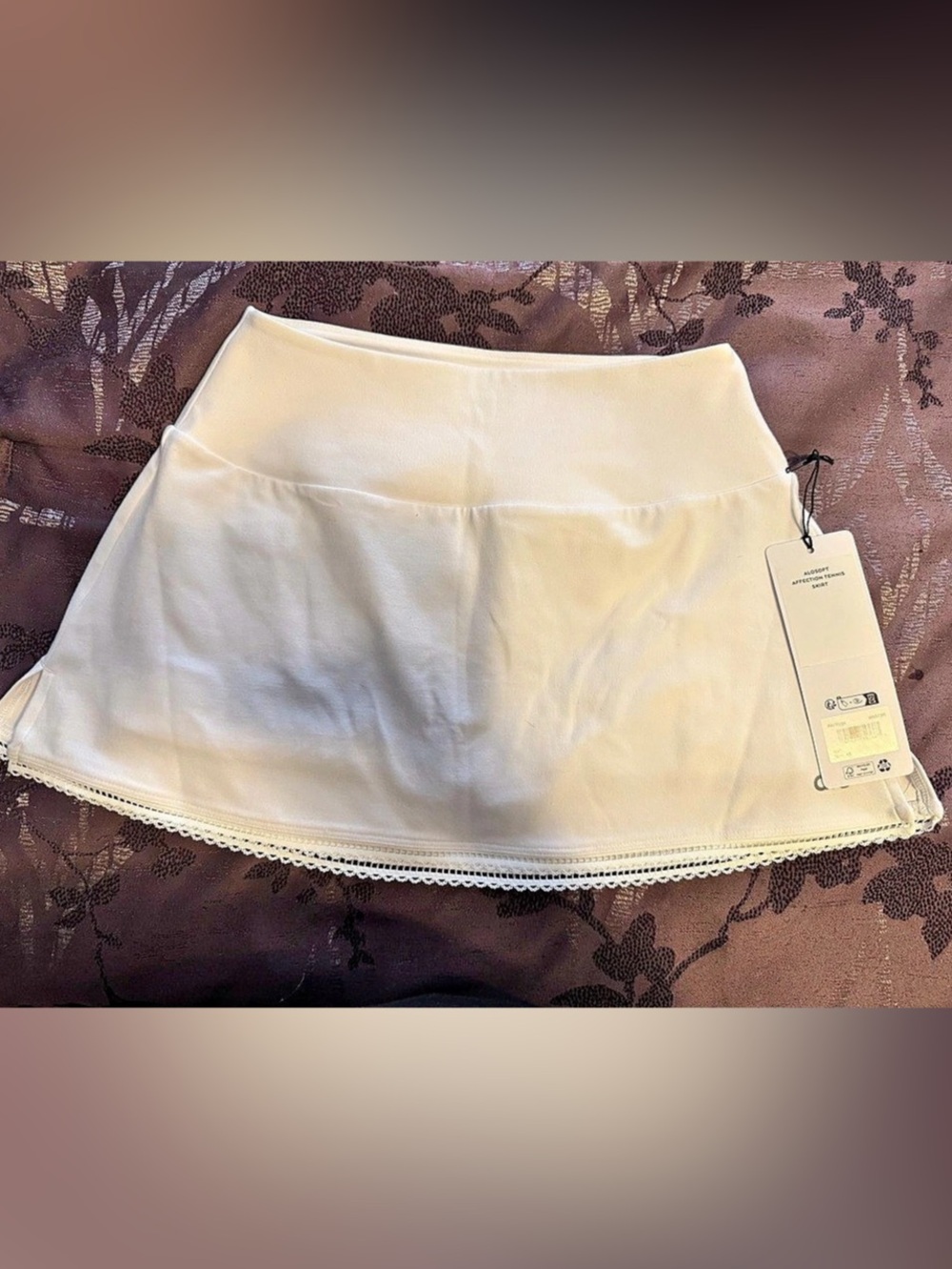 Alo Airlift Tennis Skirt Tennis Mini Skirt White Size XS NWT